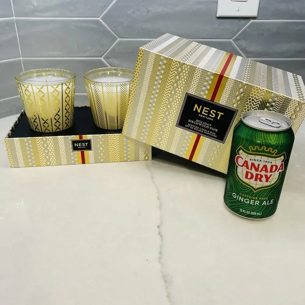 NEST Candle Set New York Holiday & Birchwood Pine Scented gift Bougie quiet Lux
